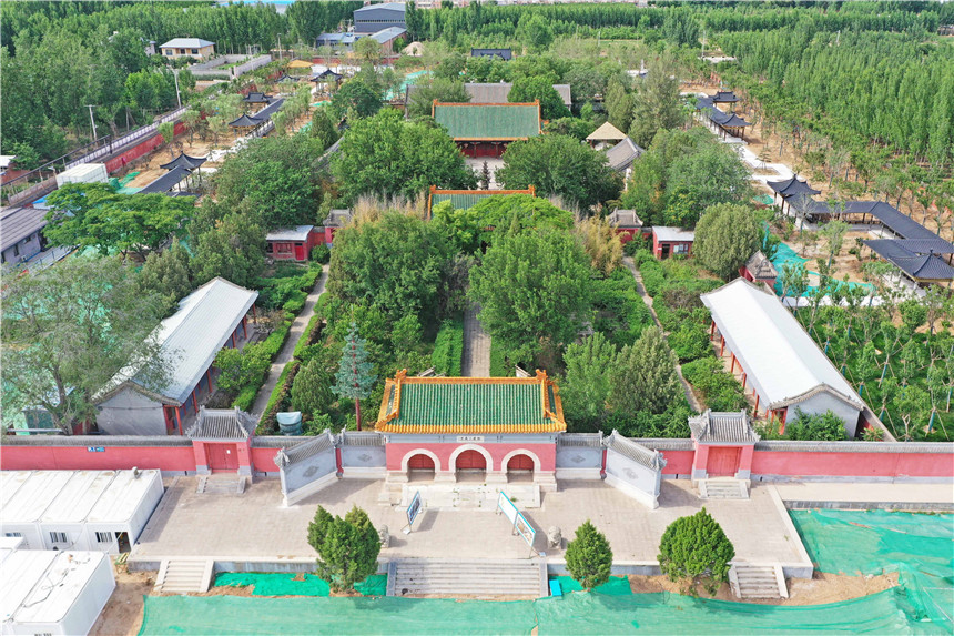 9月4日，河北省文物保护单位涿州市楼桑庙三义宫抢险修复基本完成。熊华明摄