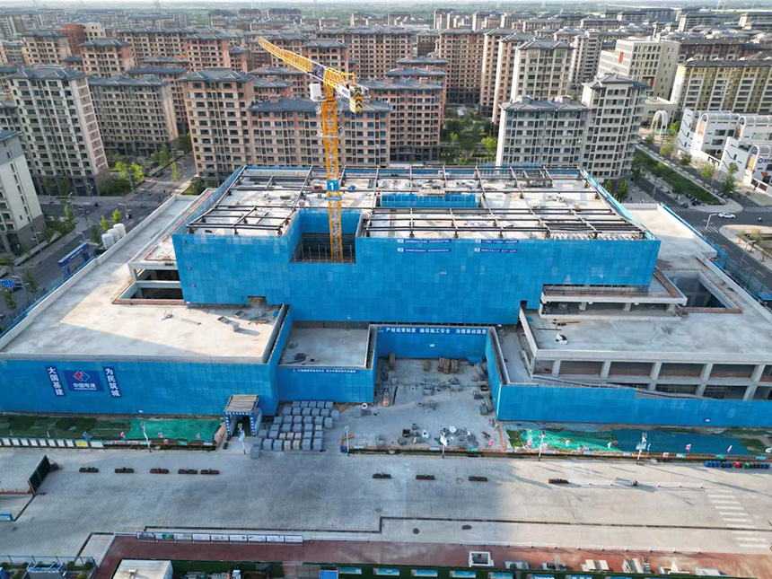  The carbon neutral square under construction. Powerchina Supply Drawings
