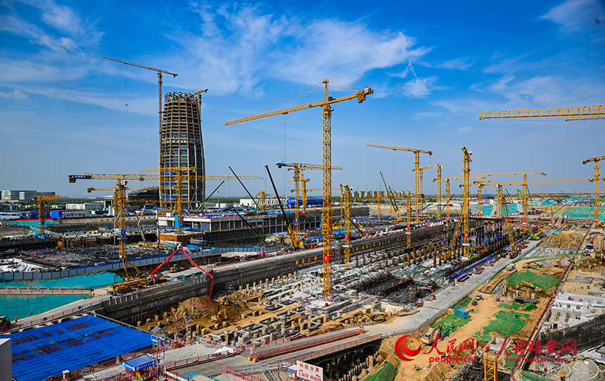  Not afraid of "baking" experience | The construction of Xiong'an key area is in full swing