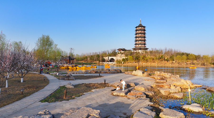 图为雄安悦容公园。齐鑫摄