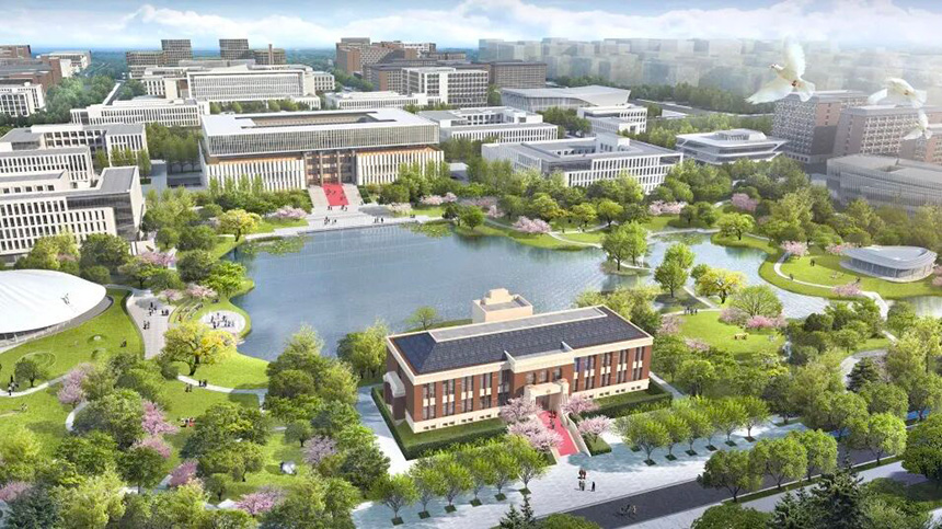 1满井湖南向鸟瞰图