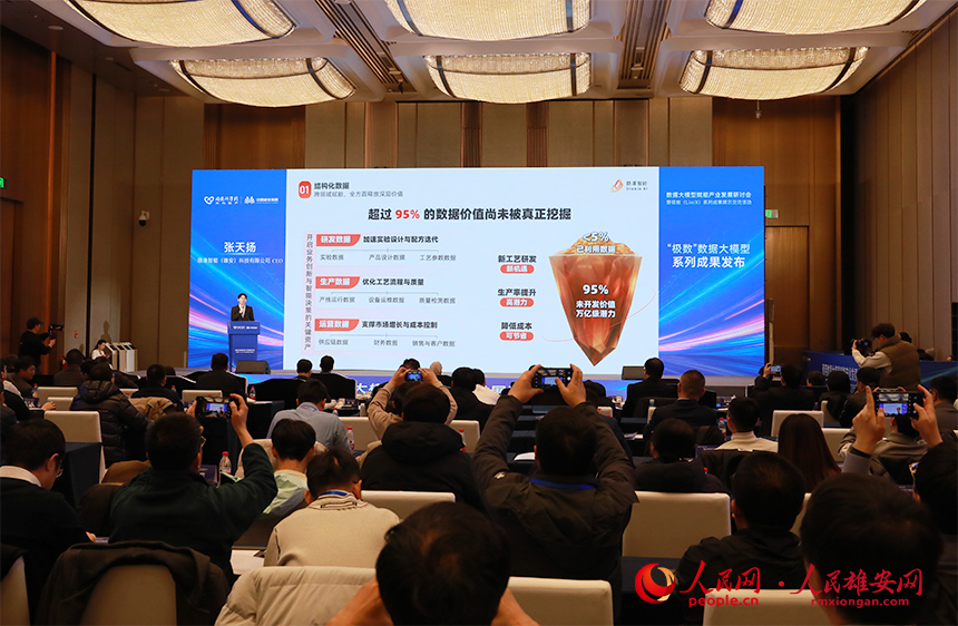 “极数”数据大模型（LimiX）系列成果发布。人民网记者 王红摄
