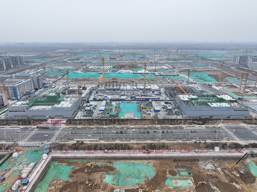 2026年2月北京科技大学雄安校区航拍图。北京科技大学供图