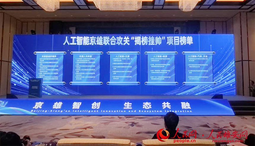人工智能京雄联合攻关“揭榜挂帅”项目榜单公布。人民网记者 王红摄