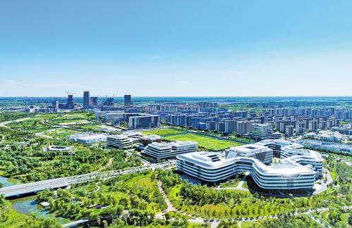 2025年5月拍摄的中国星网总部大楼。雄安新区宣传网信局供图