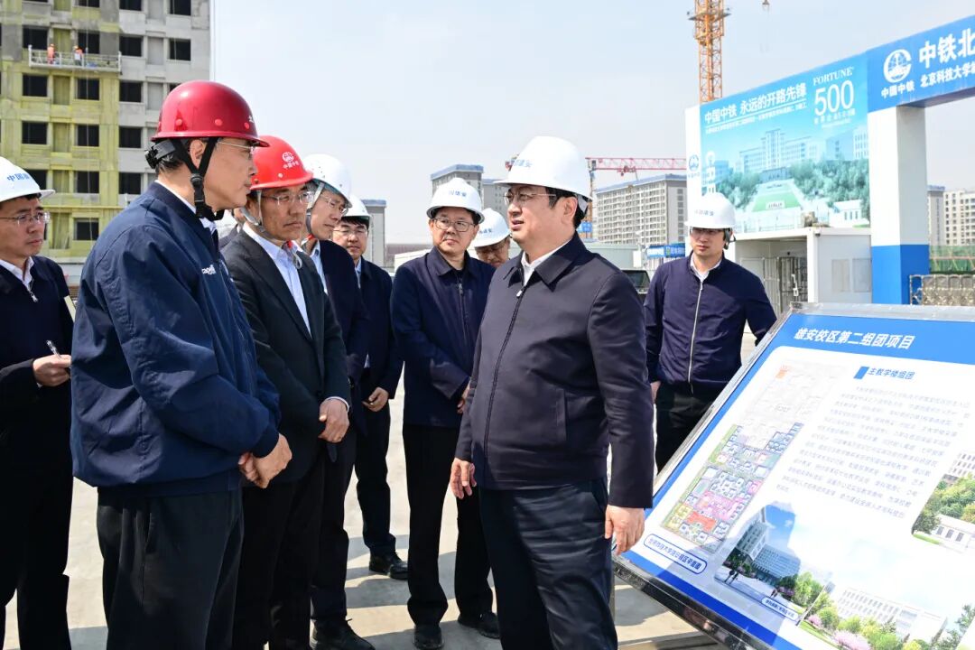 张国华调研启动区、起步区重点项目建设和安全生产工作。王伟倩摄