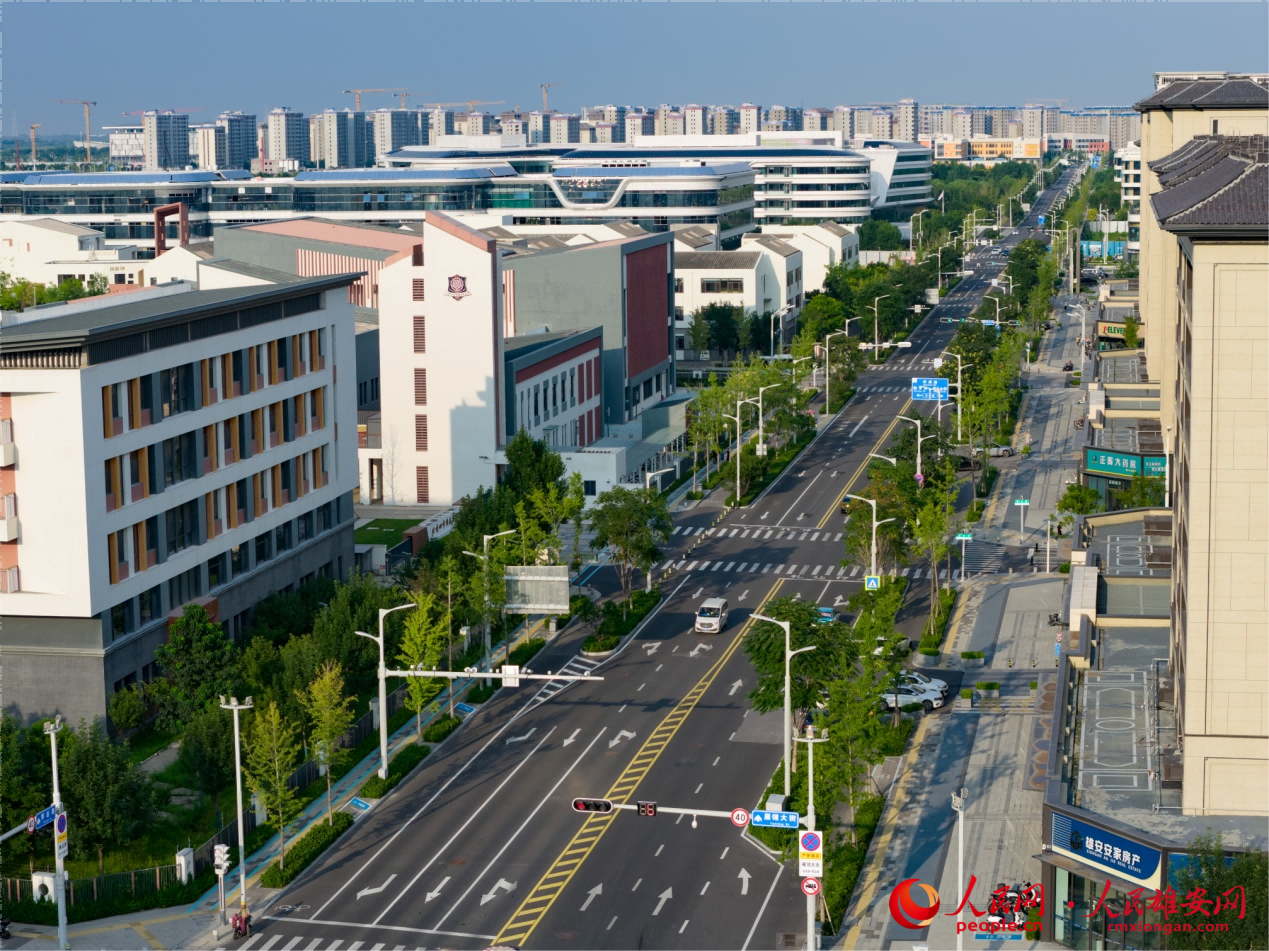 雄安的“窄路密网、小街区”。人民网记者 李兆民摄